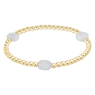 Admire Gem 3mm Gold Bracelet - Aquamarine - J.A. Whitney