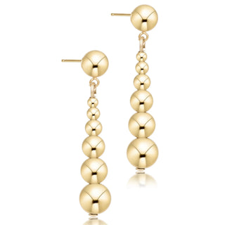 Beaded Classic Graduated Drop - Gold 6mm - J.A. Whitney
