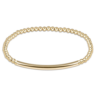 Bliss Bar Smooth Gold 3mm Bracelet - J.A. Whitney