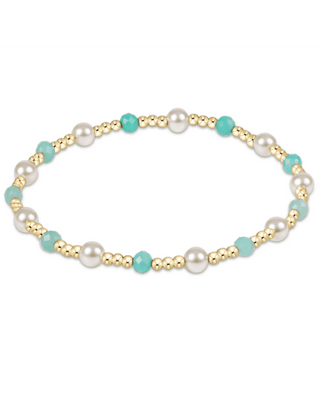Pearl Sincerity 4mm Gem Bracelet - Amazonite - J.A. Whitney