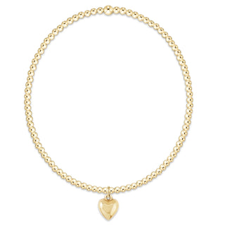 egirl Classic Gold 2mm Bracelet - Love Plush Small Gold Charm - J.A. Whitney