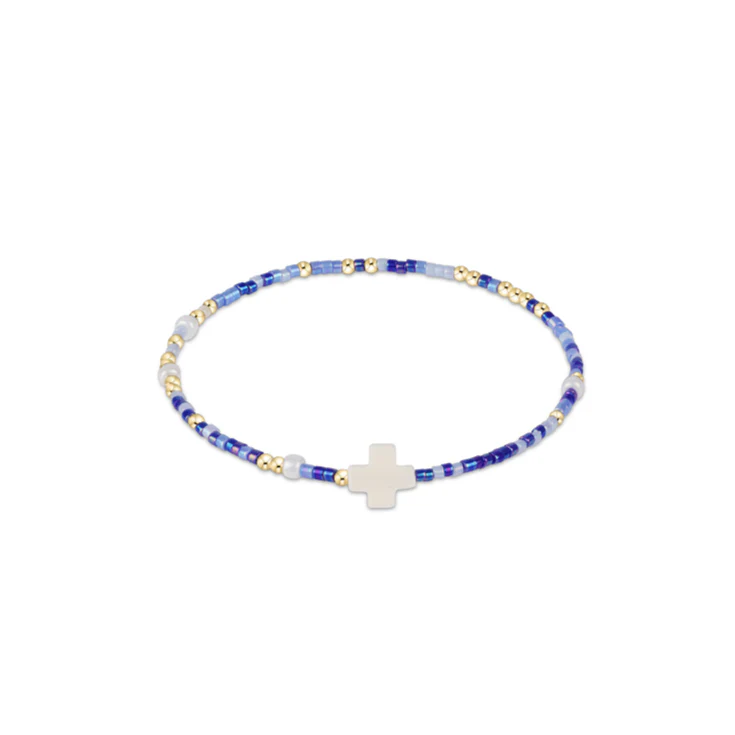 egirl Hope Unwritten Signature Cross Bracelet - Is A Smurf's Butt Blue?