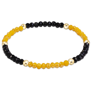 Gameday Flirty Presence Bracelet - Golden Yellow - Black - J.A. Whitney