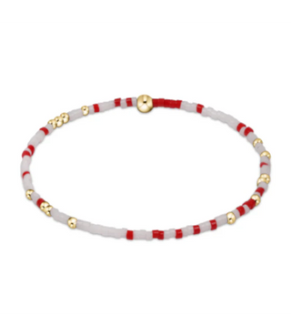 Gameday Hope Unwritten Bracelet - Bright Red - White