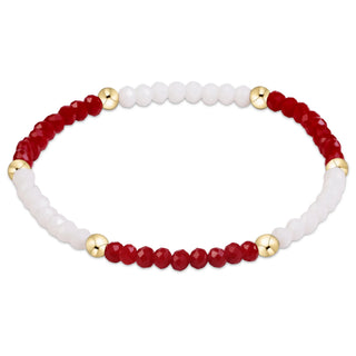 Gameday Flirty Presence Bracelet - Crimson - White - J.A. Whitney