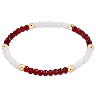 Gameday Flirty Presence Bracelet - Maroon - White - J.A. Whitney
