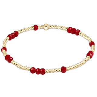 Gameday Flirty Hope Unwritten Bracelet - Crimson - J.A. Whitney