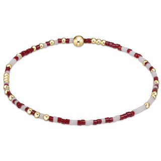 Gameday Hope Unwritten Bracelet - Maroon - White - J.A. Whitney