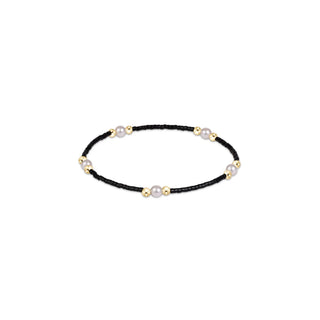 Gameday Hope Purpose Pearl Bracelet - Black - J.A. Whitney