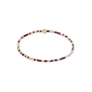 Gameday Hope Unwritten Bracelet - Wine - White - J.A. Whitney