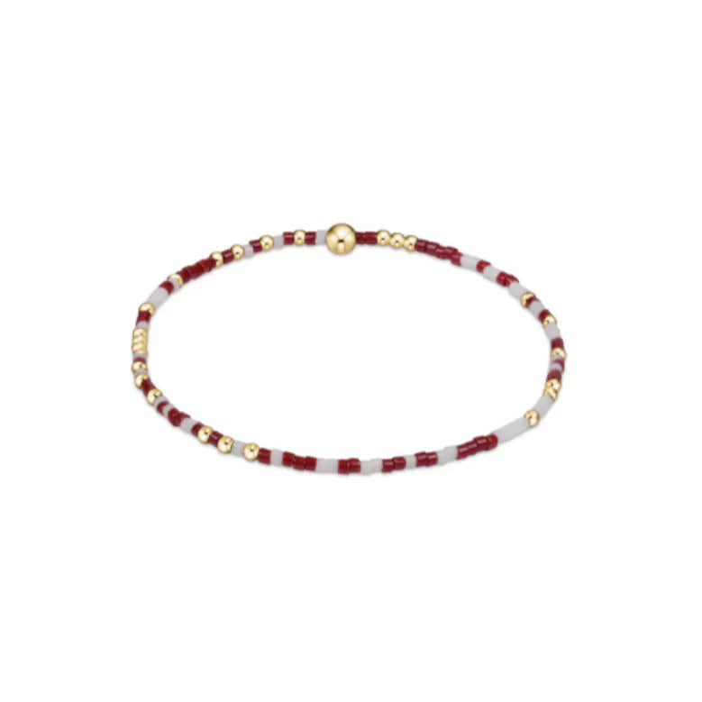 Gameday Hope Unwritten Bracelet - Wine - White