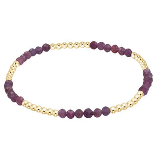 Blissful Pattern 2.5mm Bead Bracelet - Ruby - J.A. Whitney