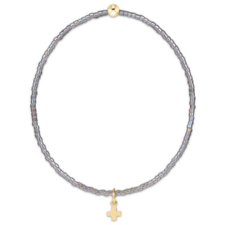Hope Classic Morning Mist Bracelet - Signature Cross Small Gold Charm