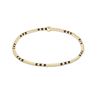 Hope Joy Pattern 2mm Bead Bracelet - Chocolate - J.A. Whitney