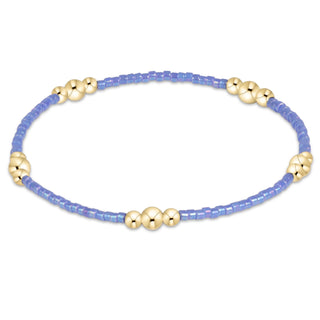 Hope Purpose Gold Bracelet - Bright Blue