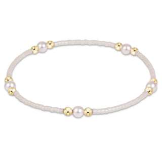 Hope Purpose Pearl Bracelet - Milkshake