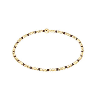 Hope Sincerity Pattern 2mm Bead Bracelet - Chocolate - J.A. Whitney