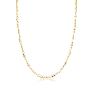 17" Choker Beaded - Hope Unwritten Gold 3mm