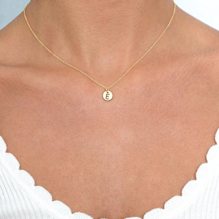 16" Necklace Gold - Respect Small Gold Disc - J.A. Whitney