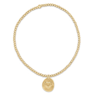 Classic Gold 2mm Bracelet - Inspire Small Gold Disc