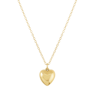 16" Necklace Gold - Love Plush Gold Charm - J.A. Whitney