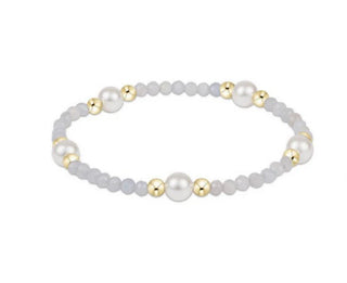Purpose Pearl 6mm Gem Bracelet - Aquamarine - J.A. Whitney