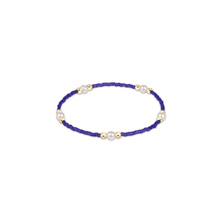 Gameday Hope Purpose Pearl Bracelet - Purple - J.A. Whitney