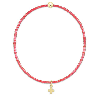 Hope Classic Sherbert Bracelet - Signature Cross Small Gold Charm - J.A. Whitney