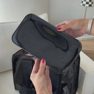 Midnight Black Jelly Make Up Bag - J.A. Whitney