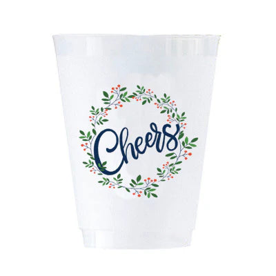 Fall Floral Cheers Shatterproof Cups