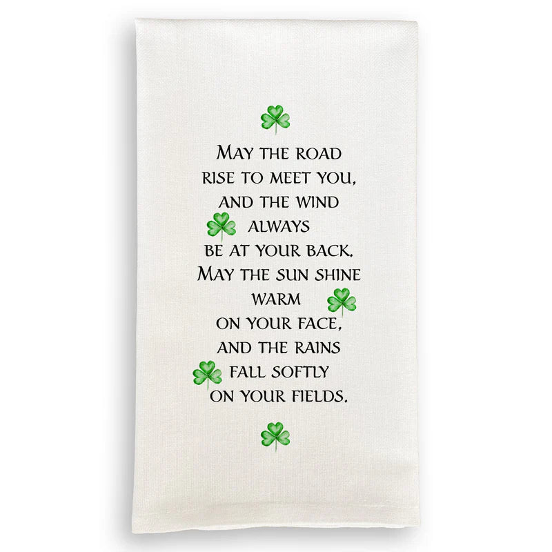 May the Road Rise Irish Blessing Dish Towel