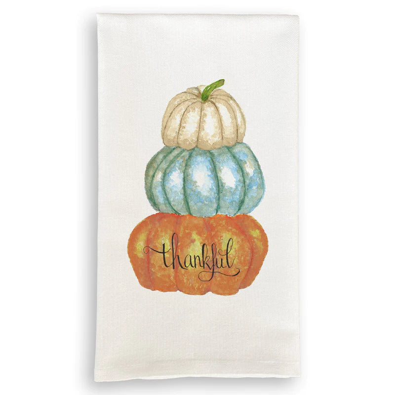 Thankful Pumpkins Dish Towel