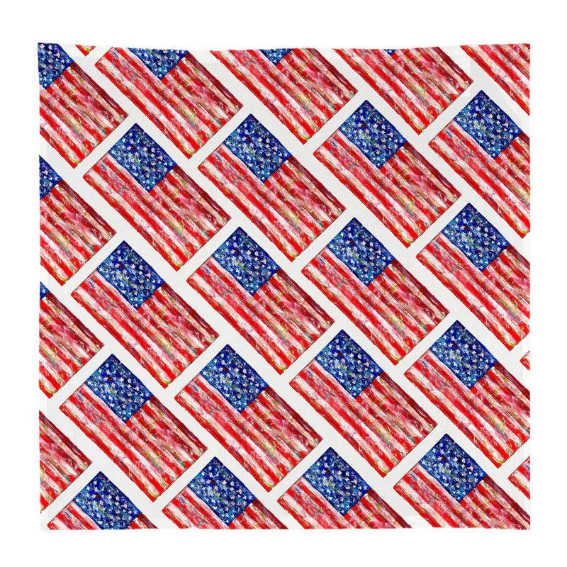 Red White & Blue Kitchen Square