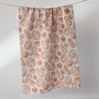 Harvest Sketch Tea Towel