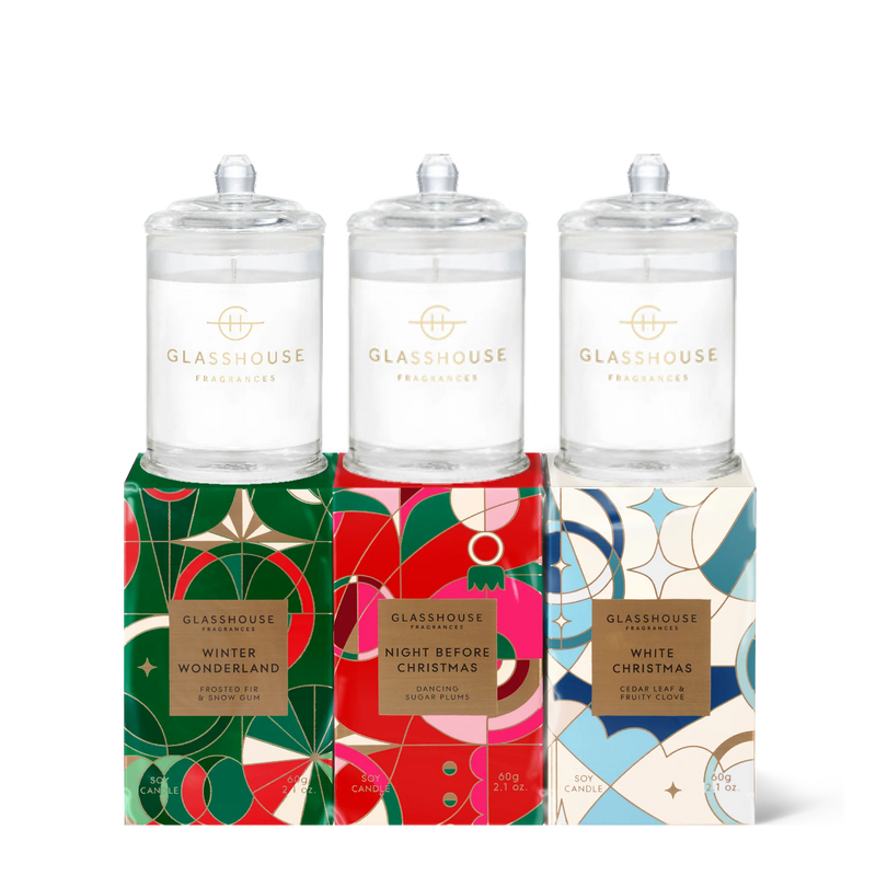 Christmas Candle Trio: Winter Wonderland, Night Before Christmas & White Christmas