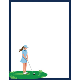 Golf Girl 4.25 X 5.5 Notepad