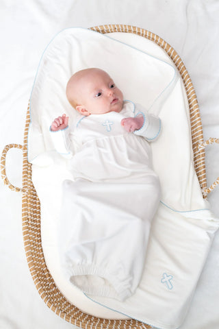 Blue Cross Pip Blanket - Personalization Included