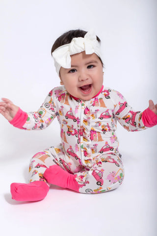 Puppy Chic Long Sleeve Zip PJ