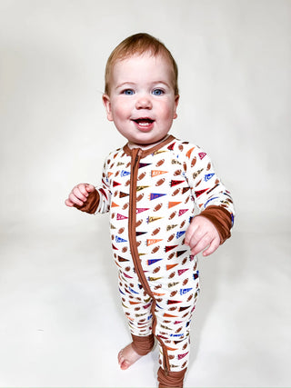 Varsity Flags Long Sleeve Zip PJ