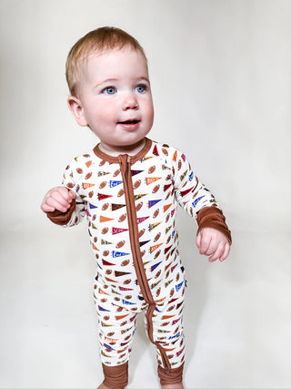 Varsity Flags Long Sleeve Zip PJ