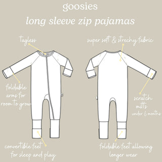 Stork Girl Long Sleeve Zip PJ