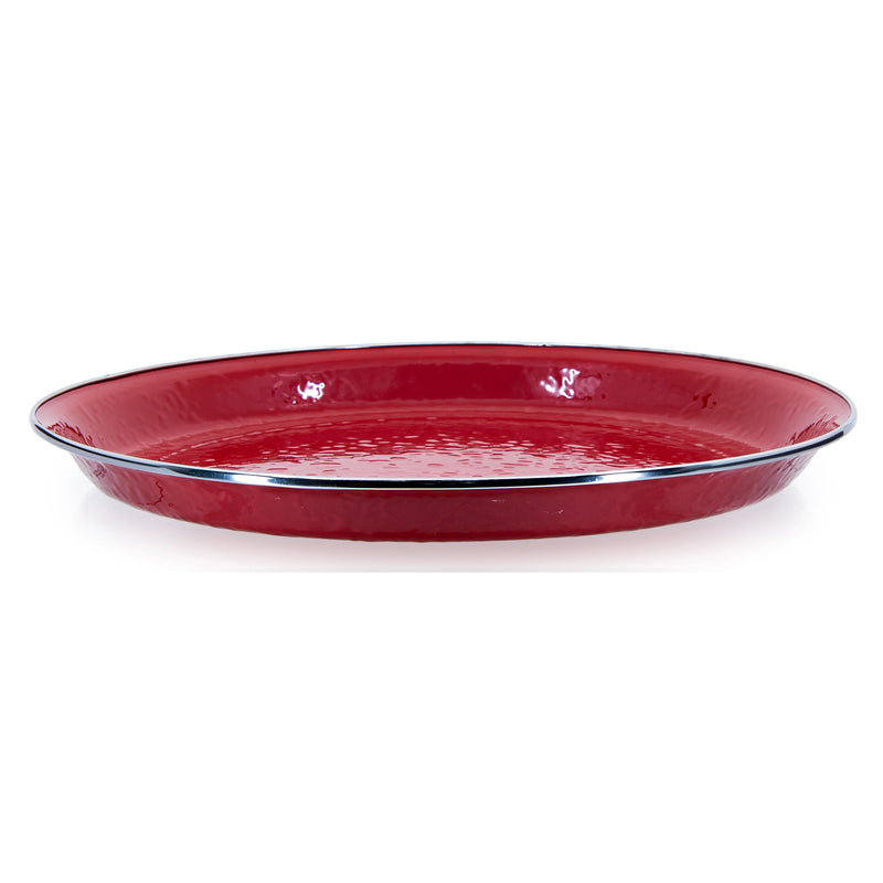 Solid Red Large Tray