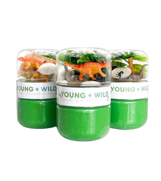 Dinosaur Grab & Go Dough Jar