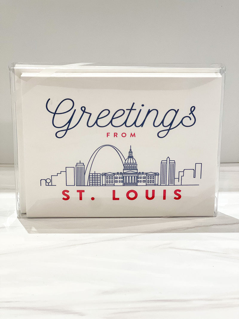 Greetings from STL Folded Note