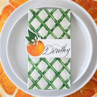 Green Lattice Guest Napkin - J.A. Whitney