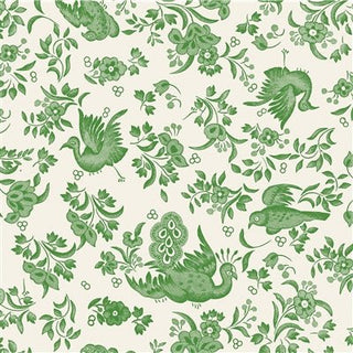 Green Regal Peacock Cocktail Napkin