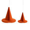 Orange Sm & Med Witch Hat Set