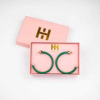 Kelly Green Hoops - J.A. Whitney
