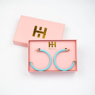 Turquoise Hoops - J.A. Whitney