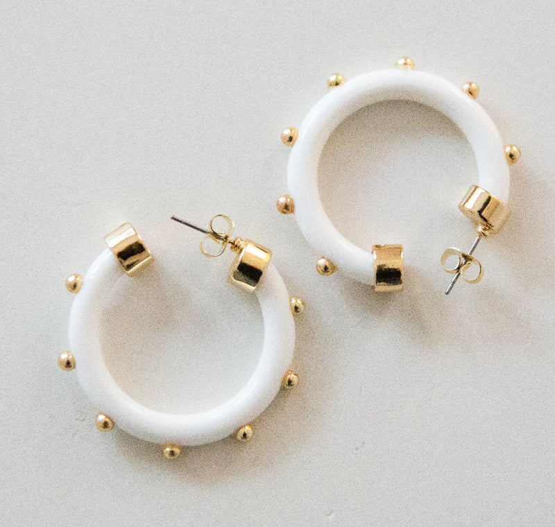 Mini White w/ Gold Balls